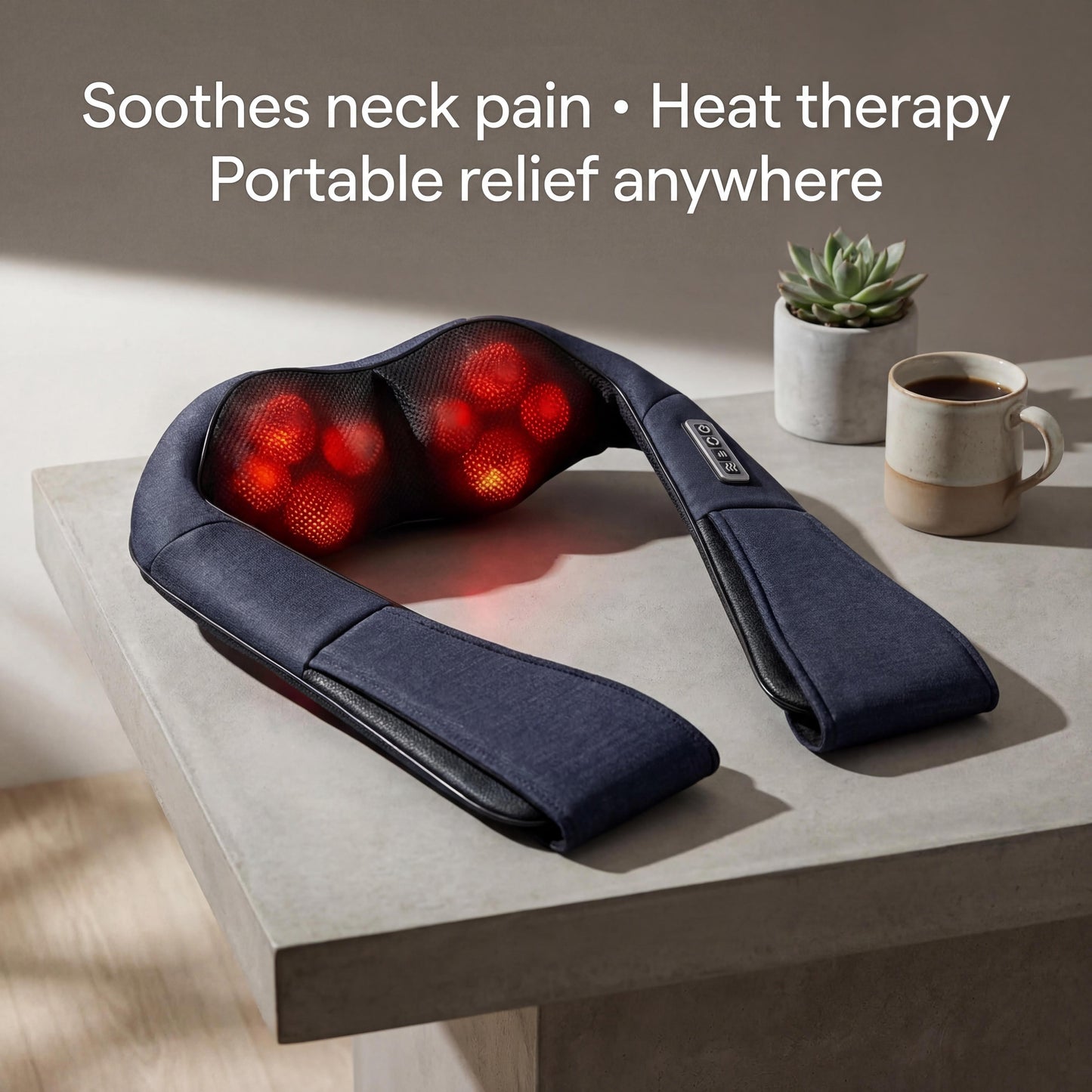 ReliefHalo™ Neck Massager - Heat Therapy for Neck Pain & Stress Relief